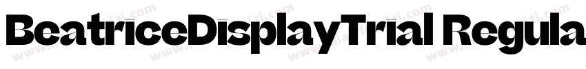 BeatriceDisplayTrial Regular字体转换